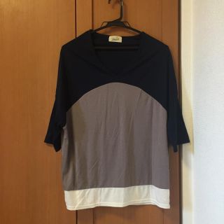 ユナイテッドアローズ(UNITED ARROWS)のトリカラー 七分袖カットソー(カットソー(長袖/七分))