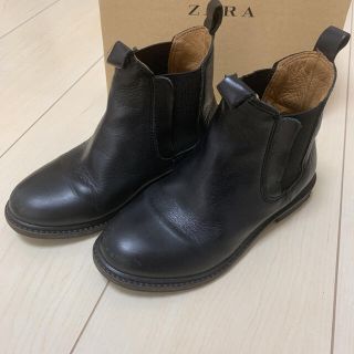 ザラキッズ(ZARA KIDS)の美品　ZARAガール　サイドゴアブーツ(ブーツ)