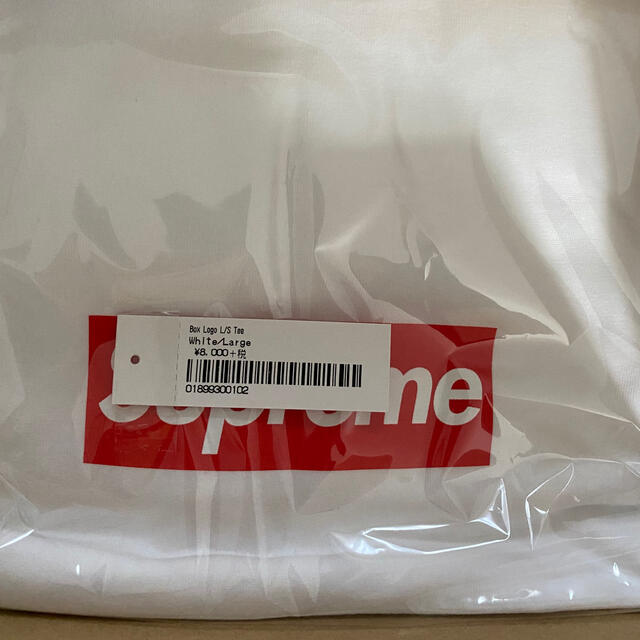 Supreme Box Logo L/S Tee White ロンT 白 |