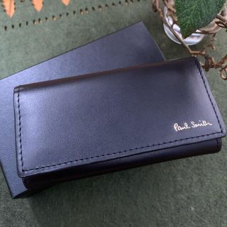 ポールスミス(Paul Smith)のポールスミス★人気黒レザーキーケース新品箱付きカラーバンドブラック(キーケース)