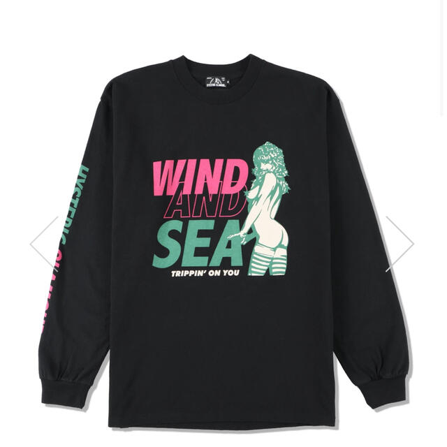 HYSTERIC GLAMOUR(ヒステリックグラマー)の希少 wind and sea × hysteric glamour ロンT メンズのトップス(Tシャツ/カットソー(七分/長袖))の商品写真