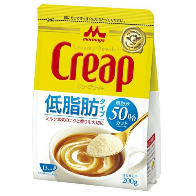 森永乳業(モリナガニュウギョウ)の《TERUねこ様専用》森永 クリープ ライト 詰め替え 低脂肪タイプ 200g  食品/飲料/酒の飲料(その他)の商品写真