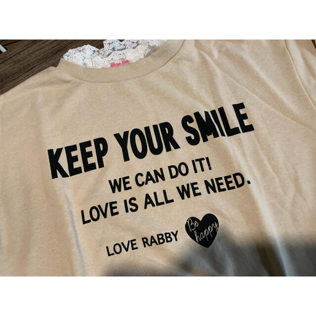 LOVE RABBY トレーナー キッズ/ベビー/マタニティのキッズ服女の子用(90cm~)(Tシャツ/カットソー)の商品写真