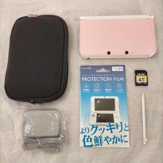 Nintendo 3DS  LL 本体ピンク/ホワイト 良