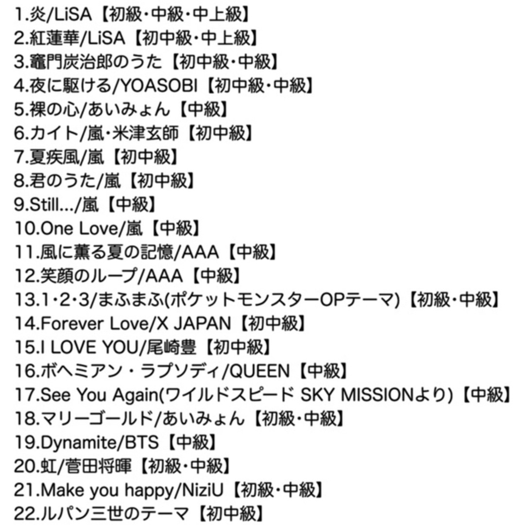 ピアノ楽譜 リクエスト専用(8月1日より料金変更します) エンタメ/ホビーの本(楽譜)の商品写真