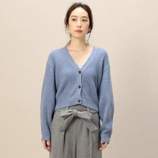 ビューティアンドユースユナイテッドアローズ(BEAUTY&YOUTH UNITED ARROWS)のBEAUTY＆YOUTH リブショートワイドカーディガン(ニット/セーター)