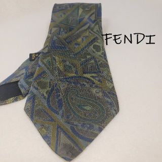 フェンディ(FENDI)のFENDI　フェンディ　シルク　ネクタイ(ネクタイ)