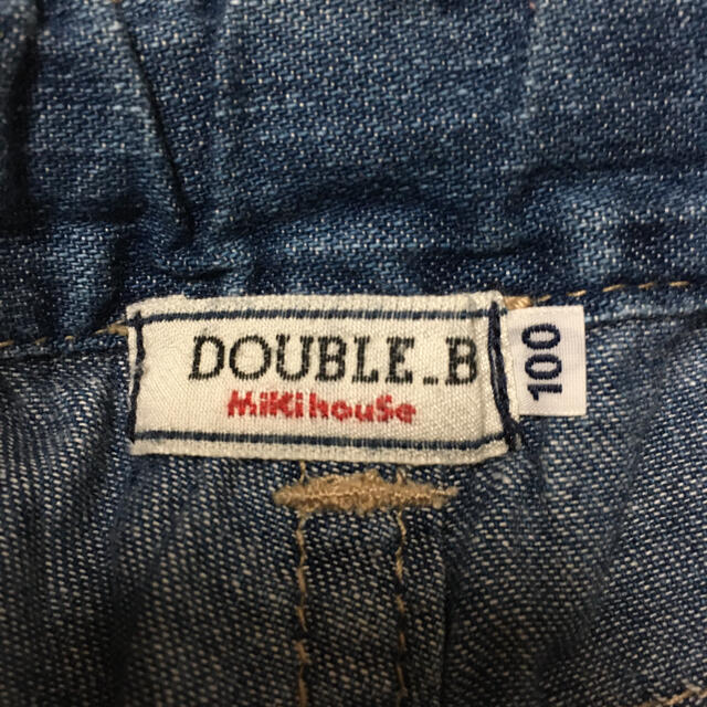 DOUBLE.B(ダブルビー)のダブルビー☆デニムショートパンツ 100 キッズ/ベビー/マタニティのキッズ服女の子用(90cm~)(パンツ/スパッツ)の商品写真