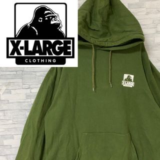 エクストララージ スウェットパーカー(グリーン・カーキ/緑色系)の 値下げ可能 エクストララージ グリーンパーカー パーカー