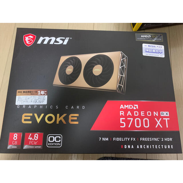 スマホ/家電/カメラMSI Radeon RX 5700 XT EVOKE OC VD7054