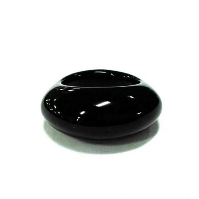バカラ リング美品  - クリスタルガラス 黒