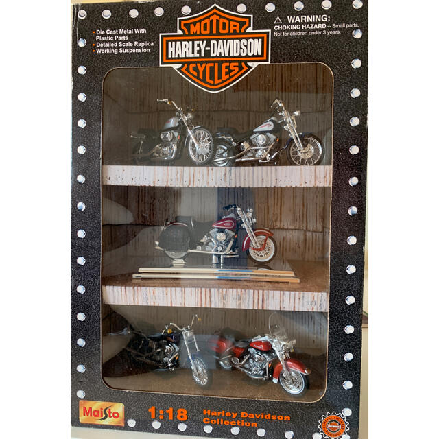 Harley Davidson(ハーレーダビッドソン)の【11月8日まで】マイスト ハーレーダビッドソン模型 1:18 5台 エンタメ/ホビーのおもちゃ/ぬいぐるみ(模型/プラモデル)の商品写真