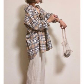 ローリーズファーム(LOWRYS FARM)のLOWRYS farm チェックロングシャツ　完売(シャツ/ブラウス(長袖/七分))