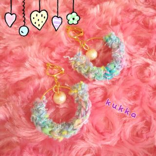 カラフルリング♡イヤリング(イヤリング)