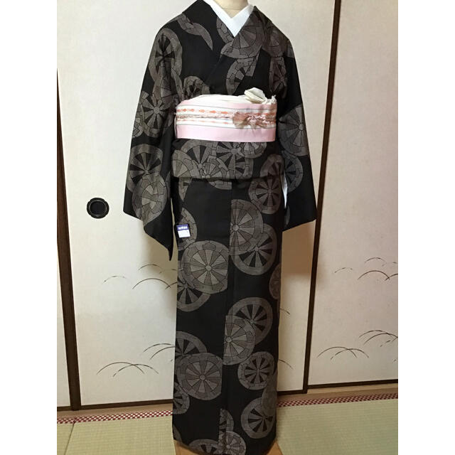 茶色亀甲柄の大島紬 culto.pro