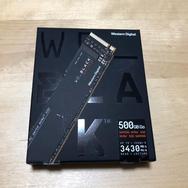 WD SN750 NVMe WDS500G3X0C 500GB SSDPC/タブレット