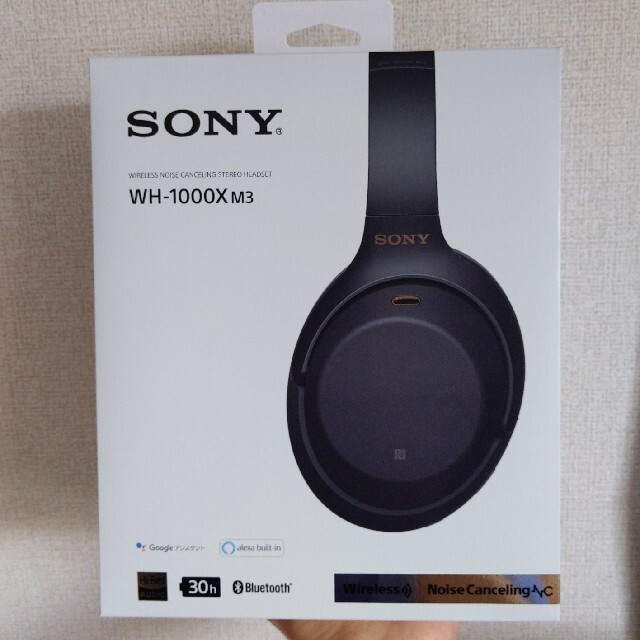 SONY(ソニー)のSONY WH-1000XM3(B) スマホ/家電/カメラのオーディオ機器(ヘッドフォン/イヤフォン)の商品写真