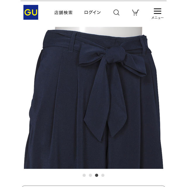 GU(ジーユー)の美品☆今季GUガウチョパンツSサイズ レディースのパンツ(ハーフパンツ)の商品写真