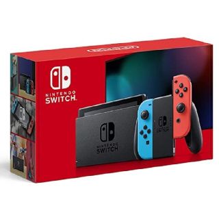 ニンテンドースイッチ(Nintendo Switch)の新品！新型Nintendo Switchネオンブルー/ネオンレッド(家庭用ゲーム機本体)