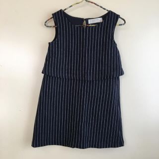 ザラキッズ(ZARA KIDS)のZARAGlrls ザラ★ストライプワンピース 116㎝(ワンピース)