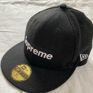 シュプリーム(Supreme)のsupreme キャップ　黒(キャップ)