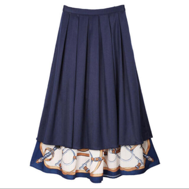 Ameri VINTAGE(アメリヴィンテージ)のアメリヴィンテージ スカーフ柄 フレアスカート レディースのスカート(ロングスカート)の商品写真