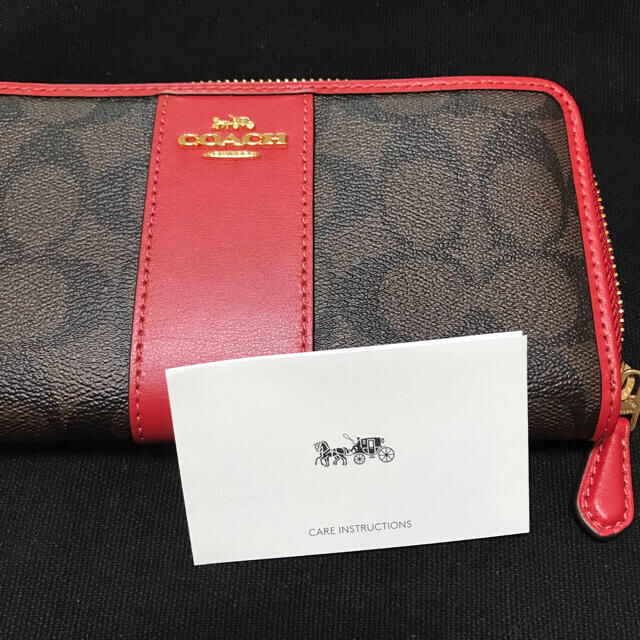 COACH(コーチ)の新品未使用❗️ コーチ　レディス　ラウンドファスナー長財布　赤 メンズのファッション小物(長財布)の商品写真