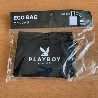 プレイボーイ(PLAYBOY)のPLAYBOY エコバッグ 黒 ブラック ポーチ カバン 袋 手さげ (エコバッグ)