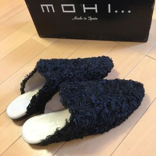 アパルトモンドゥーズィエムクラス(L'Appartement DEUXIEME CLASSE)の☆新品☆★mohi/カーリーボアバブーシュ(スリッポン/モカシン)