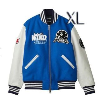 ヒステリックグラマー(HYSTERIC GLAMOUR)のwind and sea × hysteric glamour スタジャン　青(スタジャン)