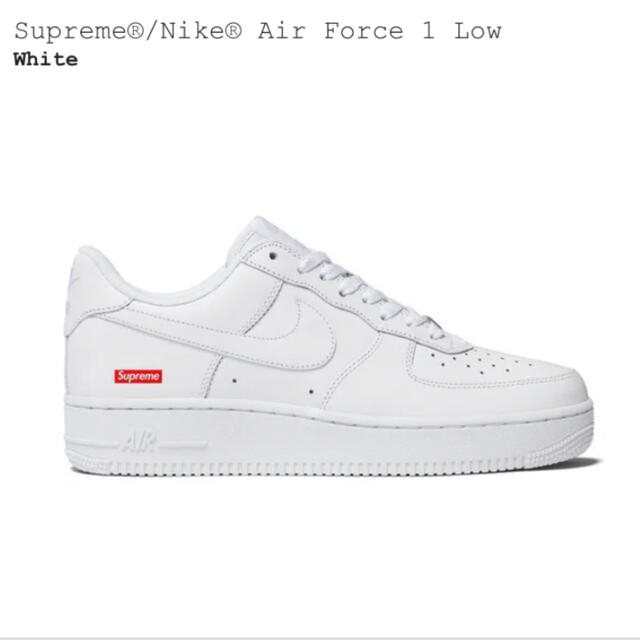 Supreme  Nike Air Force 1 White 28cm