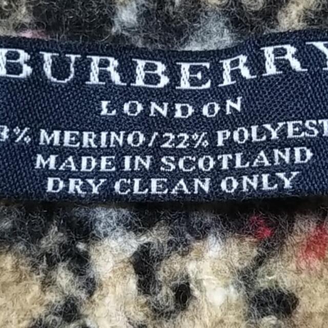 BURBERRY(バーバリー)のバーバリーロンドン マフラー美品  レディースのファッション小物(マフラー/ショール)の商品写真