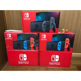 ニンテンドースイッチ(Nintendo Switch)のたむゆーさん専用　任天堂 Switch 本体　新型　5台セット(家庭用ゲーム機本体)