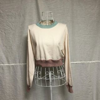 デプト(DEPT)の最終値下 vintage lamé Knit ivory(ニット/セーター)