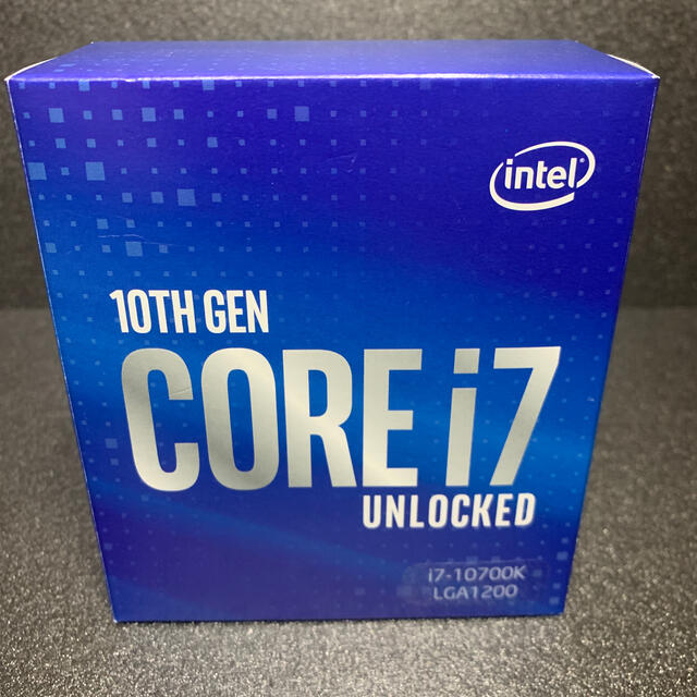 PCパーツIntel core i7 10700K 使用時間極少 美品