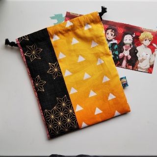 R*R*Y.mama様専用☆給食袋☆鬼滅の刃☆ハンドメイド(外出用品)