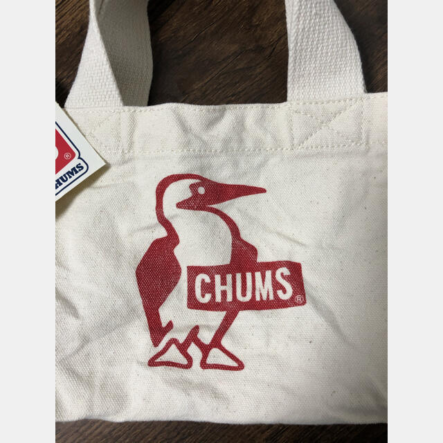 CHUMS(チャムス)の【チャムス】美品！　わけあり　ミニトートバック　レッド　トートバック レディースのバッグ(トートバッグ)の商品写真