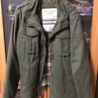 アバクロンビーアンドフィッチ(Abercrombie&Fitch)の☆最終価格・安い☆アバクロ　ロゴがカッコイイ！　ミリタリージャケット(ミリタリージャケット)