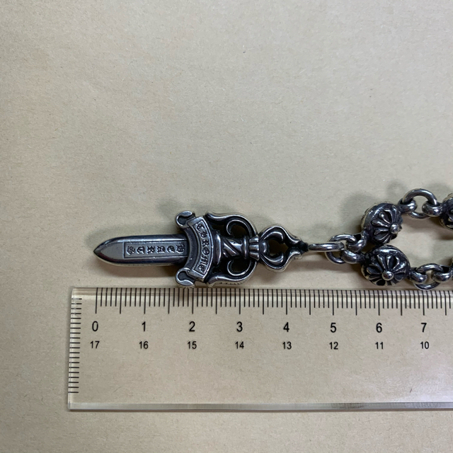 Chrome Hearts(クロムハーツ)のクロムハーツ　クロスボールネックレス　ダブルダガー　#1 メンズのアクセサリー(ネックレス)の商品写真