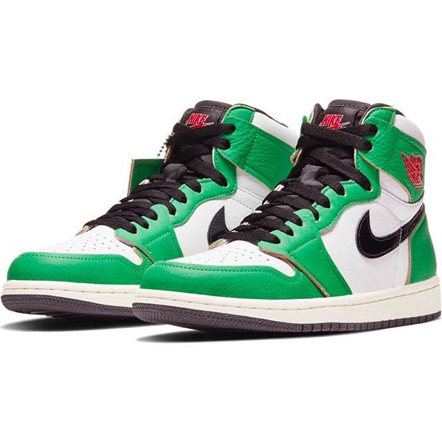 wmns air jordan 1 high lucky green