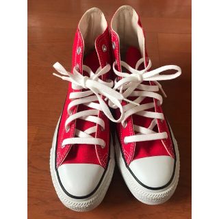 コンバース(CONVERSE)の【匿名配送】コンバース ハイカット 赤 ２４cm(スニーカー)