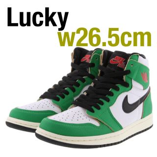 ナイキ(NIKE)のジョーダン1 mid lucky green 26.5cm(スニーカー)