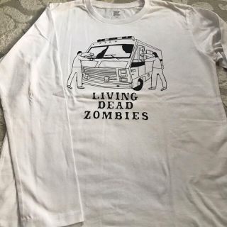 グラニフ(Design Tshirts Store graniph)のグラニフ ゾンビ ロングスリーブTシャツ(長袖)男女兼用Sサイズ(Tシャツ(長袖/七分))