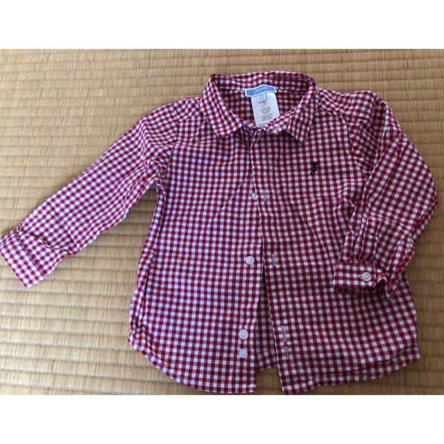 Jacadi(ジャカディ)の水洗いのみ　Jacadi チェックシャツ 18m キッズ/ベビー/マタニティのベビー服(~85cm)(シャツ/カットソー)の商品写真