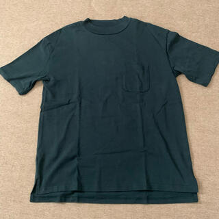 barner Tシャツ 無地 半袖 黒 ブラック モックネック ポケT(Tシャツ/カットソー(半袖/袖なし))