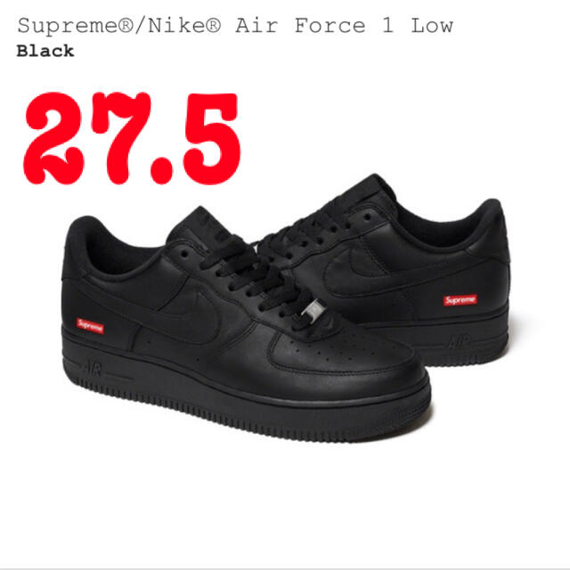 BlackSIZESupreme Air Force 1 AF1 Black