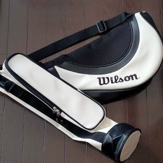 ウィルソン(wilson)のウィルソン 練習用ゴルフバッグ ブラック＆ホワイト Wilson(バッグ)