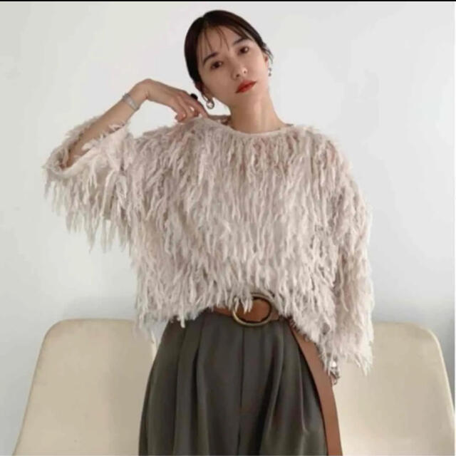 CLANEクラネ　FRINGE LACE TOPS 新品