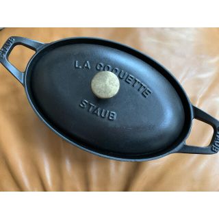 ストウブ(STAUB)のストウブ　ビンテージ　ココット　オーバル ２３cm(鍋/フライパン)