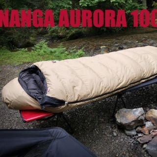 ナンガ(NANGA)のオーロラ1000DX ロングベージュ(NANGA/ナンガ) 特注シュラフ (寝袋/寝具)